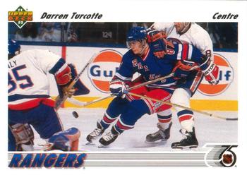 #155b Darren Turcotte - New York Rangers - 1991-92 Upper Deck French Hockey
