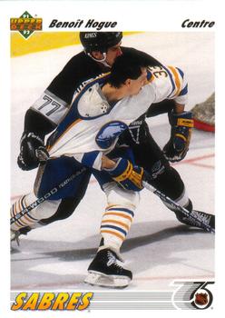 #159b Benoit Hogue - Buffalo Sabres - 1991-92 Upper Deck French Hockey