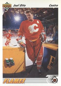 #165b Joel Otto - Calgary Flames - 1991-92 Upper Deck French Hockey