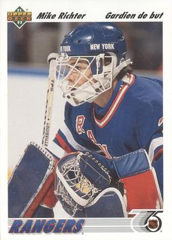 #175b Mike Richter - New York Rangers - 1991-92 Upper Deck French Hockey