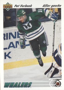 #193b Pat Verbeek - Hartford Whalers - 1991-92 Upper Deck French Hockey