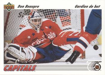 #197b Don Beaupre - Washington Capitals - 1991-92 Upper Deck French Hockey