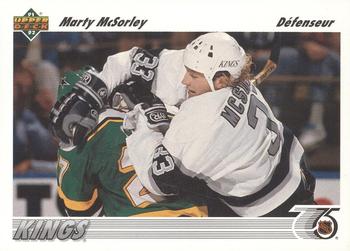 #199b Marty McSorley - Los Angeles Kings - 1991-92 Upper Deck French Hockey