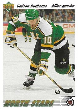 #207b Gaetan Duchesne - Minnesota North Stars - 1991-92 Upper Deck French Hockey