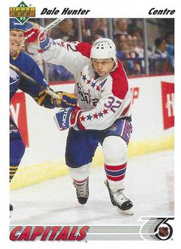 #209b Dale Hunter - Washington Capitals - 1991-92 Upper Deck French Hockey