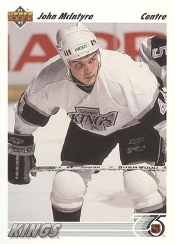 #218b John McIntyre - Los Angeles Kings - 1991-92 Upper Deck French Hockey