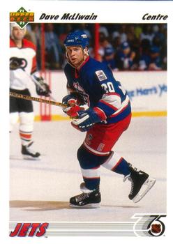 #222b Dave McLlwain - Winnipeg Jets - 1991-92 Upper Deck French Hockey