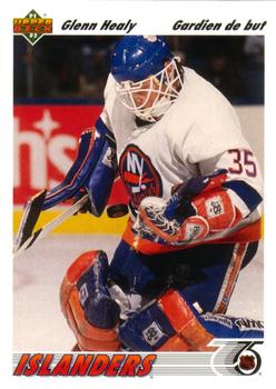 #224b Glenn Healy - New York Islanders - 1991-92 Upper Deck French Hockey