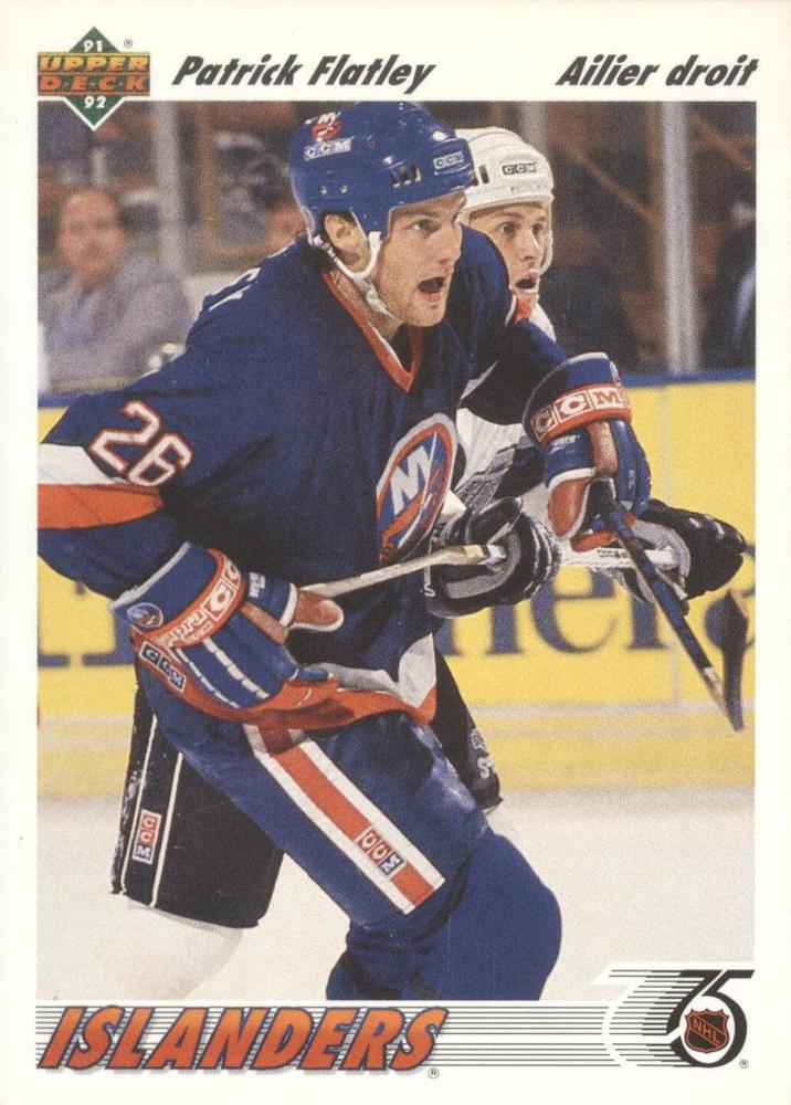 #226b Patrick Flatley - New York Islanders - 1991-92 Upper Deck French Hockey