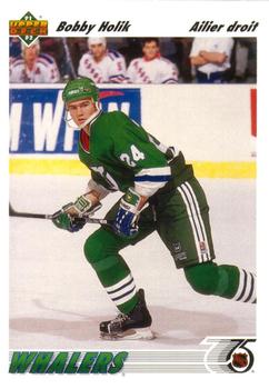 #233b Bobby Holik - Hartford Whalers - 1991-92 Upper Deck French Hockey