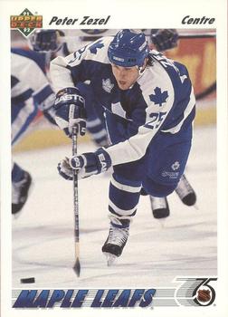 #241b Peter Zezel - Toronto Maple Leafs - 1991-92 Upper Deck French Hockey