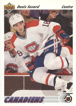 #242b Denis Savard - Montreal Canadiens - 1991-92 Upper Deck French Hockey