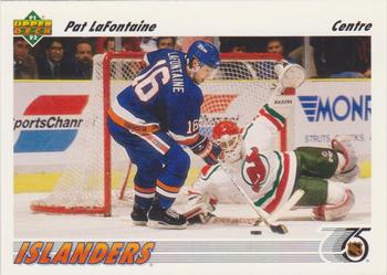 #253b Pat LaFontaine - New York Islanders - 1991-92 Upper Deck French Hockey