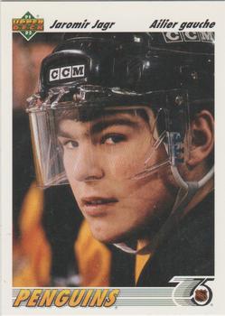 #256b Jaromir Jagr - Pittsburgh Penguins - 1991-92 Upper Deck French Hockey
