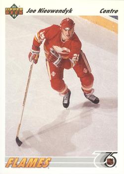 #263b Joe Nieuwendyk - Calgary Flames - 1991-92 Upper Deck French Hockey