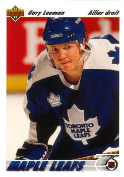 #272b Gary Leeman - Toronto Maple Leafs - 1991-92 Upper Deck French Hockey