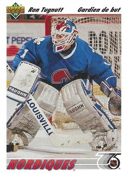 #277b Ron Tugnutt - Quebec Nordiques - 1991-92 Upper Deck French Hockey