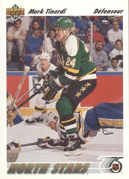 #295b Mark Tinordi - Minnesota North Stars - 1991-92 Upper Deck French Hockey