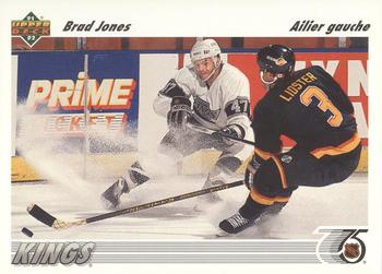 #304b Brad Jones - Los Angeles Kings - 1991-92 Upper Deck French Hockey