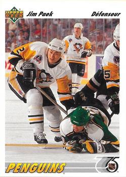 #308b Jim Paek - Pittsburgh Penguins - 1991-92 Upper Deck French Hockey