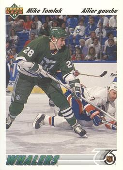 #310b Mike Tomlak - Hartford Whalers - 1991-92 Upper Deck French Hockey