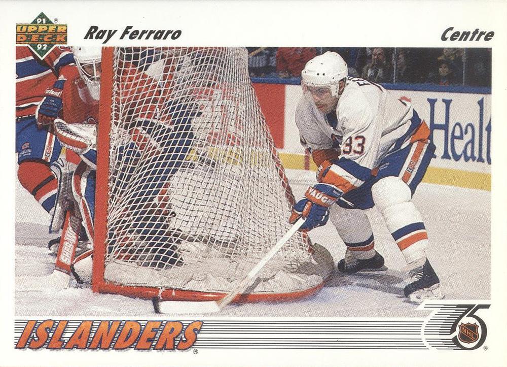 #311b Ray Ferraro - New York Islanders - 1991-92 Upper Deck French Hockey
