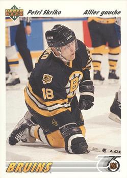 #334b Petri Skriko - Boston Bruins - 1991-92 Upper Deck French Hockey