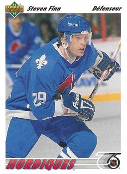 #340b Steven Finn - Quebec Nordiques - 1991-92 Upper Deck French Hockey