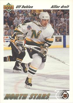 #348b Ulf Dahlen - Minnesota North Stars - 1991-92 Upper Deck French Hockey