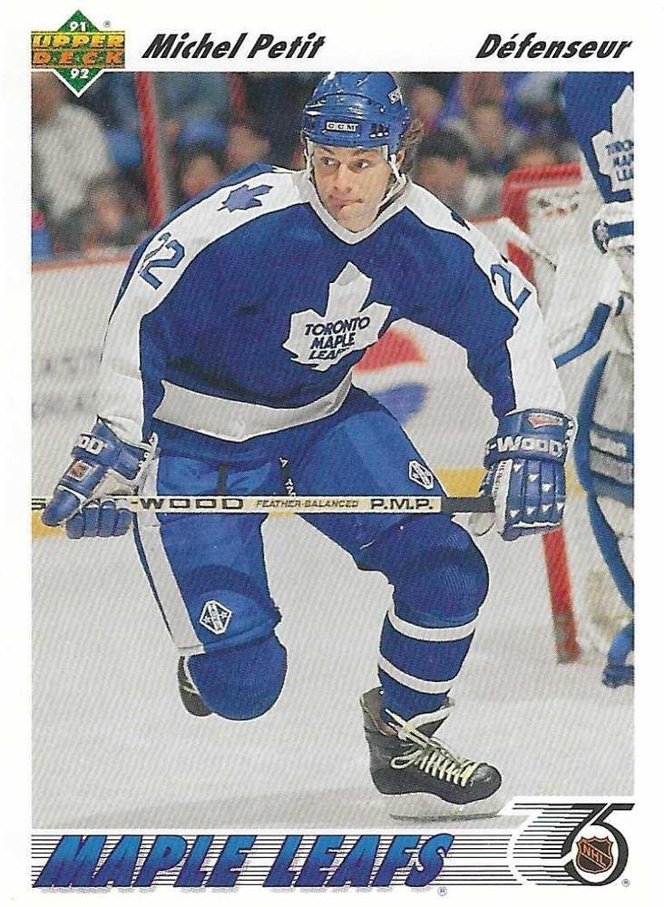 #359b Michel Petit - Toronto Maple Leafs - 1991-92 Upper Deck French Hockey