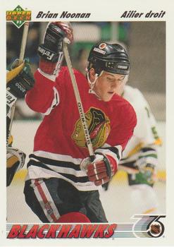 #380b Brian Noonan - Chicagoackhawks - 1991-92 Upper Deck French Hockey