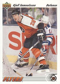 #396b Kjell Samuelsson - Philadelphia Flyers - 1991-92 Upper Deck French Hockey