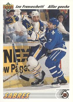 #399b Lou Franceschetti - Buffalo Sabres - 1991-92 Upper Deck French Hockey