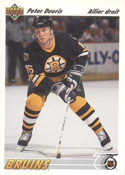 #403b Peter Douris - Boston Bruins - 1991-92 Upper Deck French Hockey