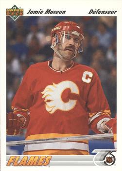 #412b Jamie Macoun - Calgary Flames - 1991-92 Upper Deck French Hockey
