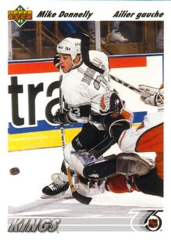 #420b Mike Donnelly - Los Angeles Kings - 1991-92 Upper Deck French Hockey