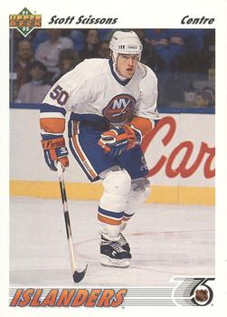 #428b Scott Scissons - New York Islanders - 1991-92 Upper Deck French Hockey