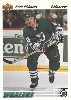 #430b Todd Richards - Hartford Whalers - 1991-92 Upper Deck French Hockey