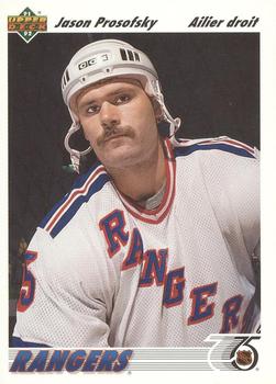 #432b Jason Prosofsky - New York Rangers - 1991-92 Upper Deck French Hockey