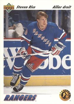 #441b Steven Rice - New York Rangers - 1991-92 Upper Deck French Hockey
