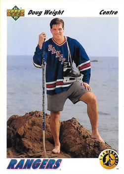 #444b Doug Weight - New York Rangers - 1991-92 Upper Deck French Hockey