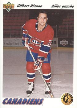 #448b Gilbert Dionne - Montreal Canadiens - 1991-92 Upper Deck French Hockey