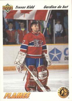 #449b Trevor Kidd - Calgary Flames - 1991-92 Upper Deck French Hockey
