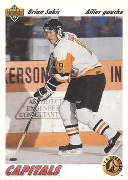 #461b Brian Sakic - Washington Capitals - 1991-92 Upper Deck French Hockey