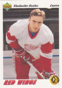 #462b Viacheslav Kozlov - Detroit Red Wings - 1991-92 Upper Deck French Hockey