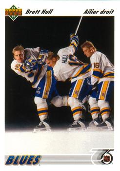 #464b Brett Hull - St. Louisues - 1991-92 Upper Deck French Hockey