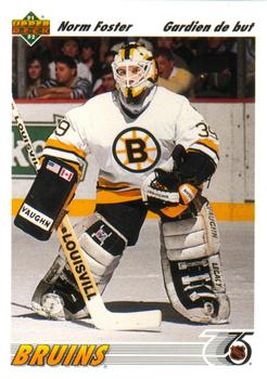 #465b Norm Foster - Boston Bruins - 1991-92 Upper Deck French Hockey