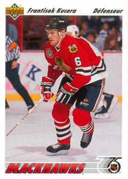#468b Frantisek Kucera - Chicagoackhawks - 1991-92 Upper Deck French Hockey