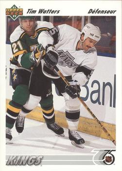 #471b Tim Watters - Los Angeles Kings - 1991-92 Upper Deck French Hockey