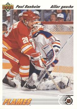 #472b Paul Ranheim - Calgary Flames - 1991-92 Upper Deck French Hockey
